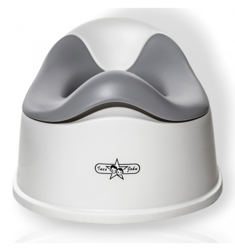 Ines&John - Nocnik dziecięcy z wyjmowaną wkładką | White/Grey